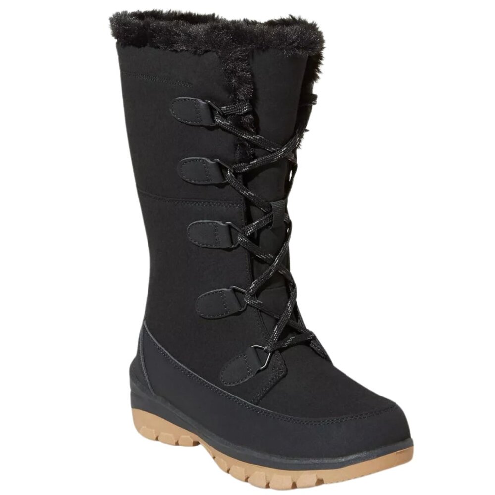 Universal Thread Women's Tall Mid-Calf Winter Boots Faux Fur Waterproof - NWT